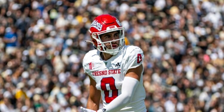 Fresno State wide receiver Mac Dalena