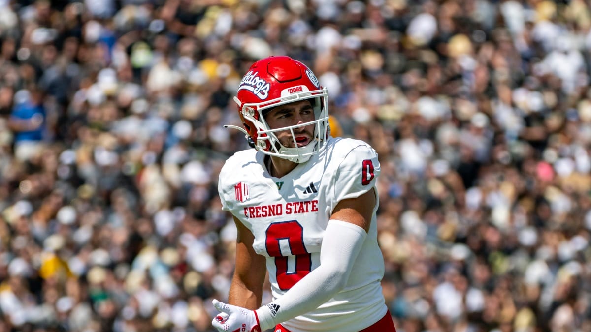 Fresno State wide receiver Mac Dalena