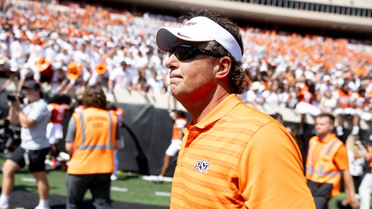 Oklahoma State head coach Mike Gundy