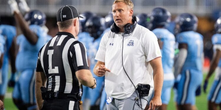 ODU head coach Ricky Rahne