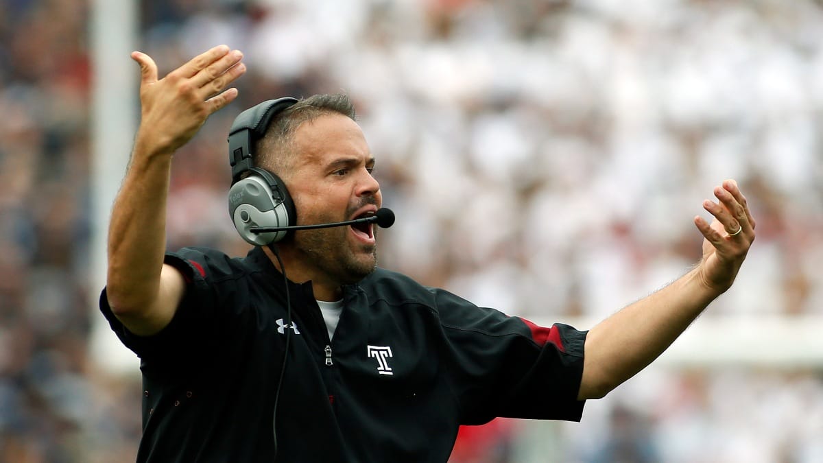 Temple head coach Matt Rhule