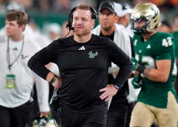 USF head coach Alex Golesh