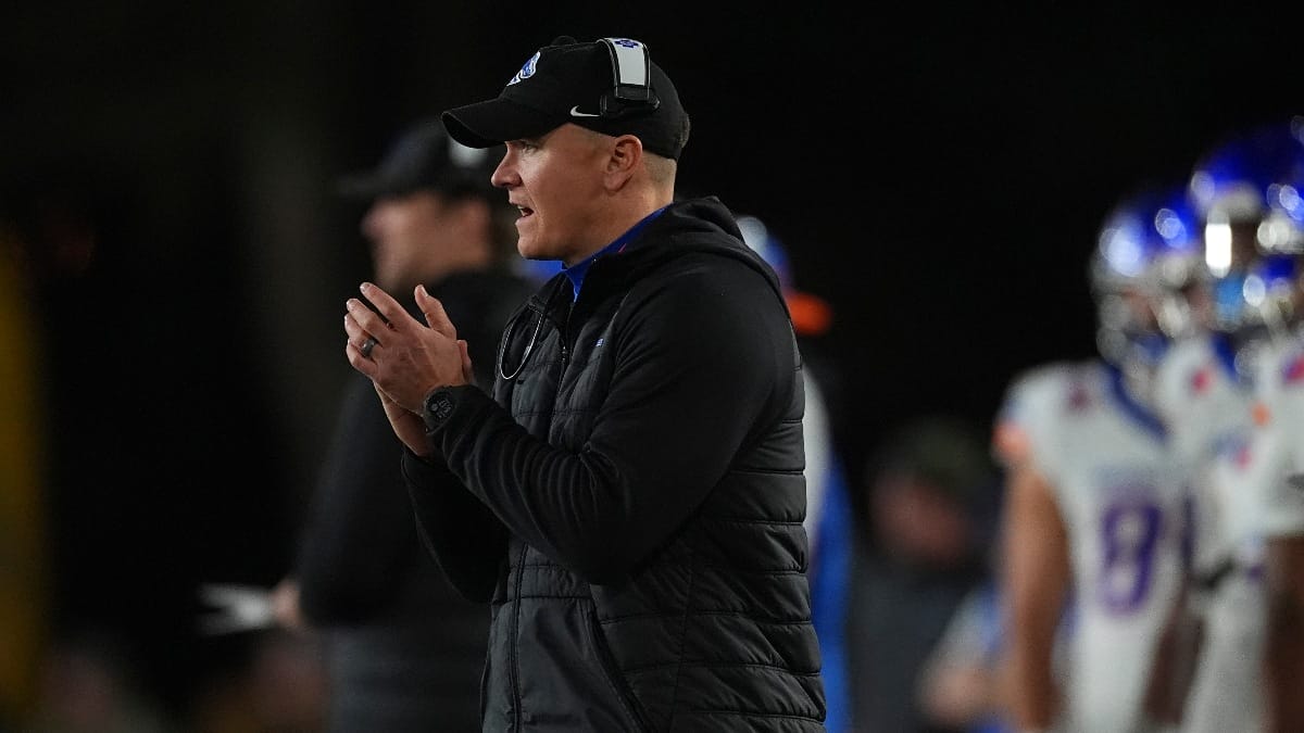 Boise State head coach Spencer Danielson