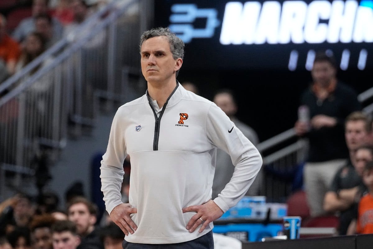 Princeton head coach Mitch Henderson