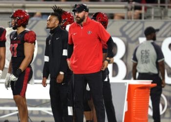 San Diego State head coach Sean Lewis