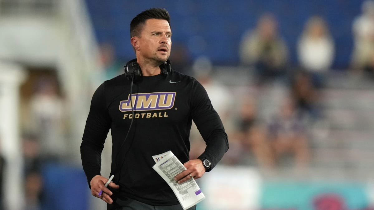 James Madison head coach Bob Chesney