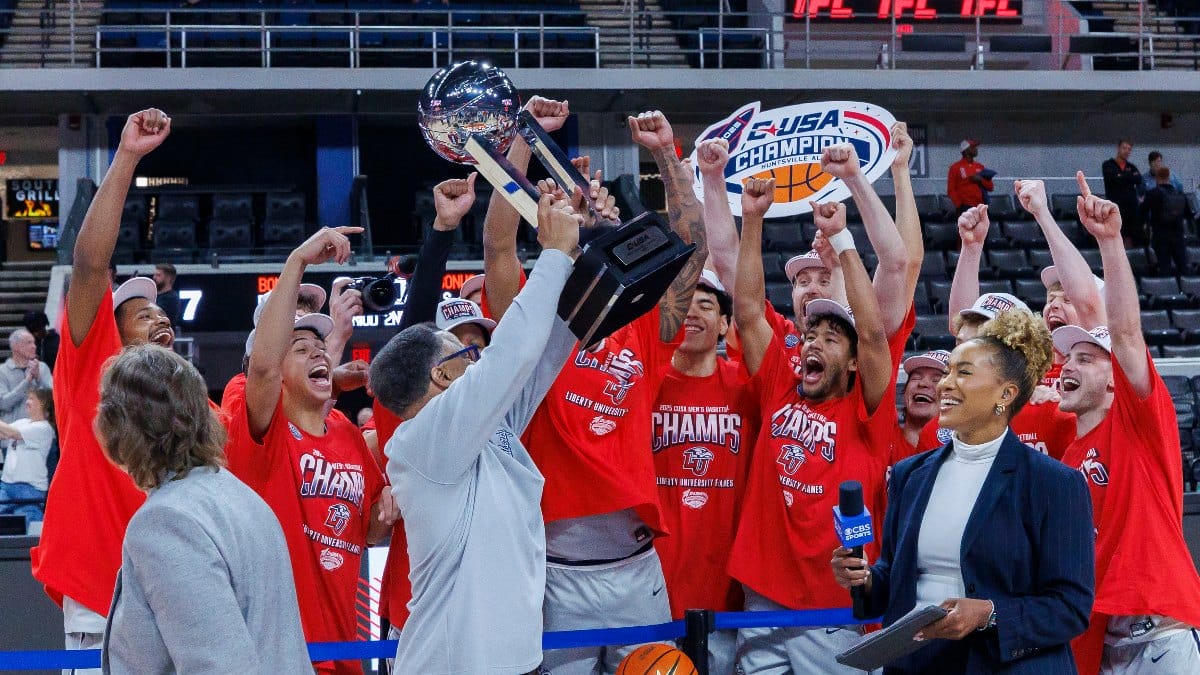 Liberty head coach Ritchie McKay