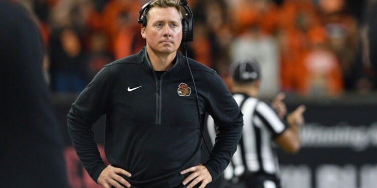 Oregon State head coach Trent Bray