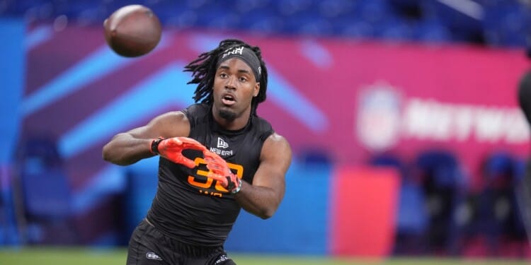 Utah State wide receiver Jalen Royals