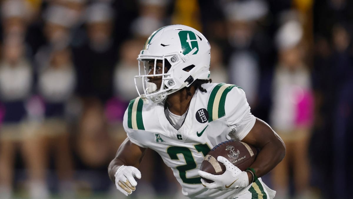 Charlotte running back Henry Rutledge