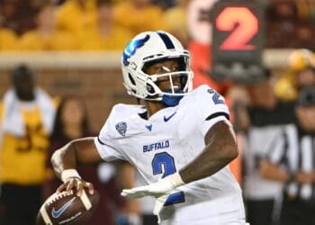 Buffalo quarterback Ta'Quan Roberson