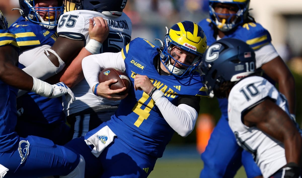 Delaware quarterback Nick Minicucci