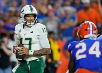 South Florida quarterback Byrum Brown