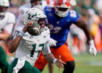 South Florida quarterback Byrum Brown