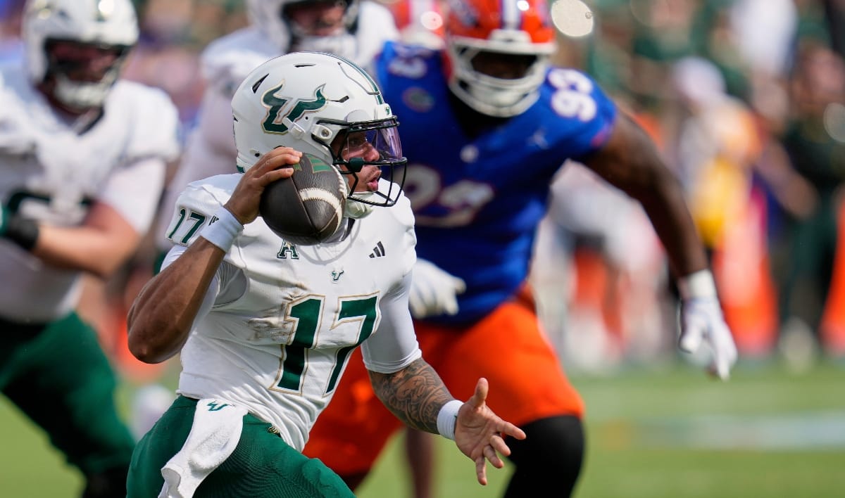 South Florida quarterback Byrum Brown