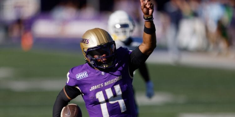 James Madison quarterback Alonza Barnett III