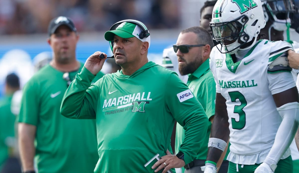 Marshall head coach Tony Gibson