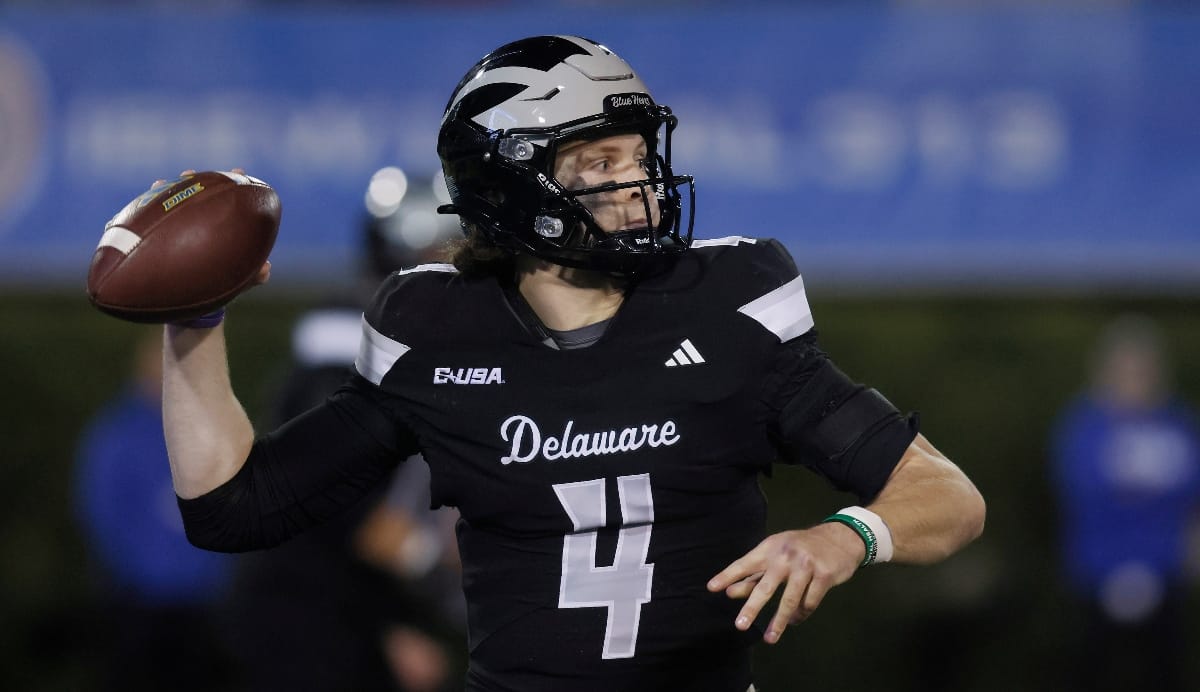 Delaware quarterback Nick Minicucci
