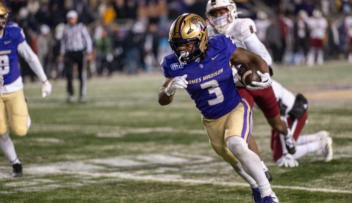 James Madison running back Wayne Knight