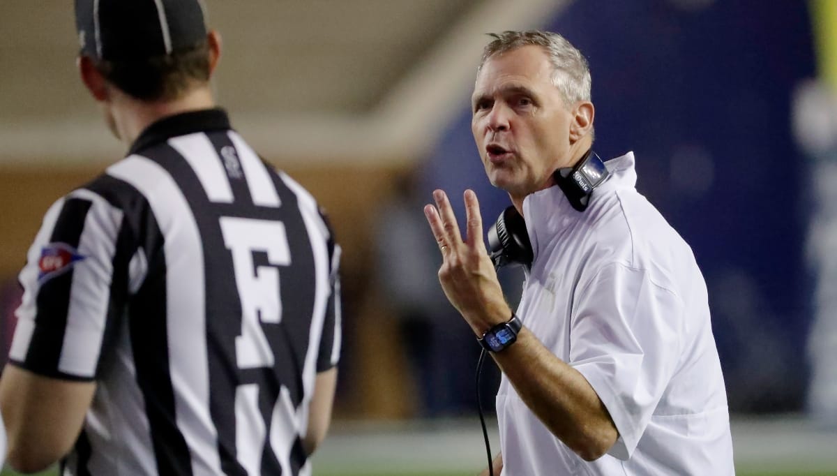 Rice head coach Scott Abell