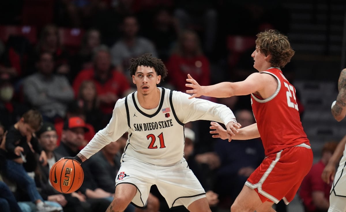 San Diego State guard Miles Byrd
