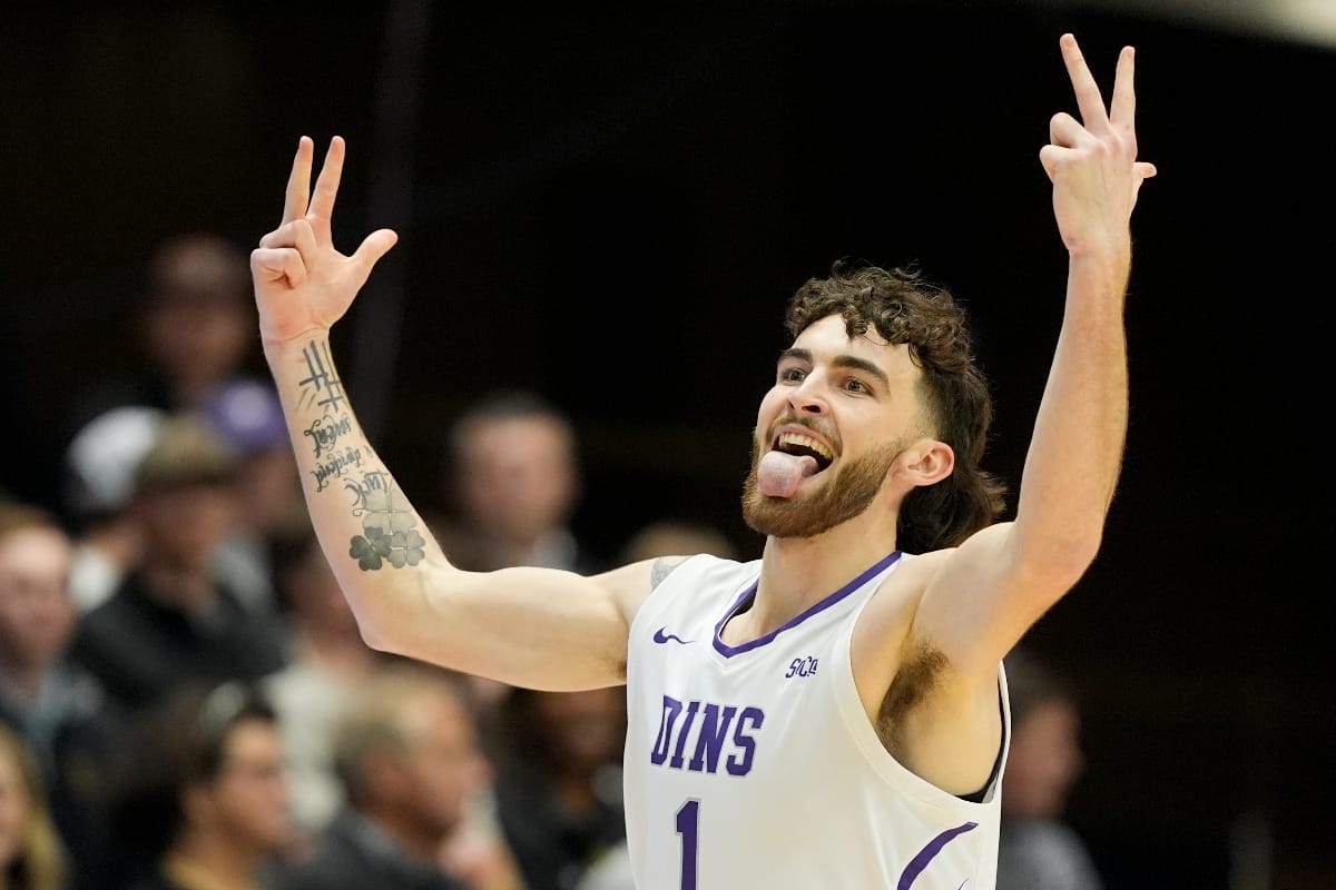 Furman forward Charles Johnston